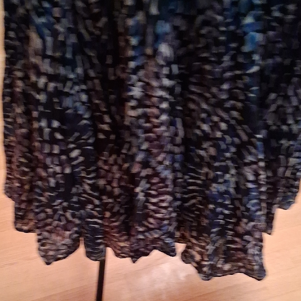 Grace Elements Black And Blue Patterned Midi Dress - image 4